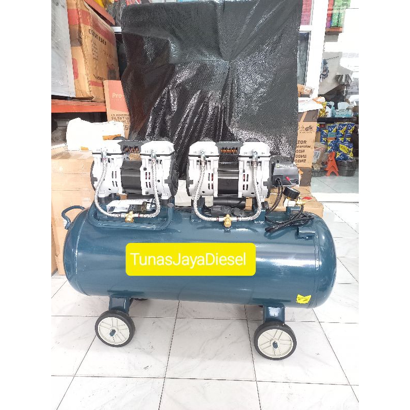 Kompresor Angin NLG 3.5Hp Oilless (Super Speed) Tangki 100Ltr