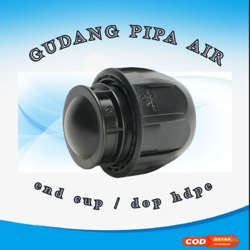 end cap hdpe 63mm ( 2 inch ) dop hdpe