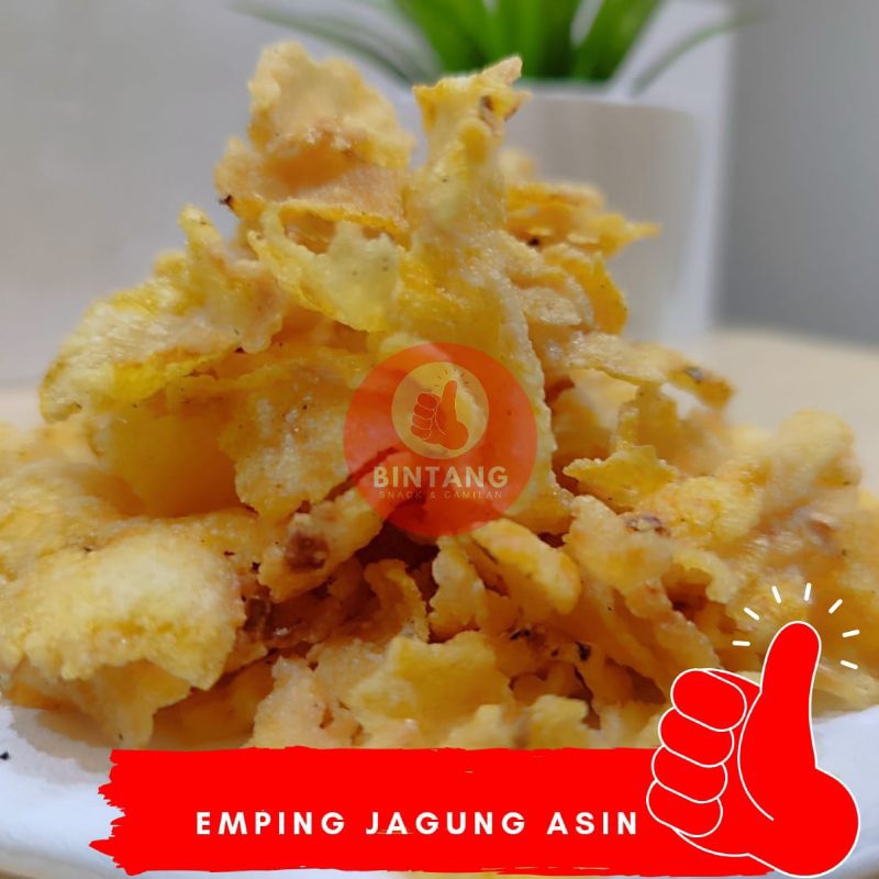 

Emping jagung gurih