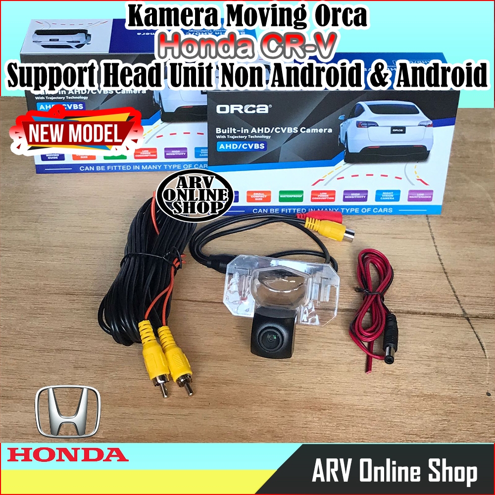 Kamera Parkir Mobil Orca Moving Honda CRV Support Head Unit Non Android Dan Android