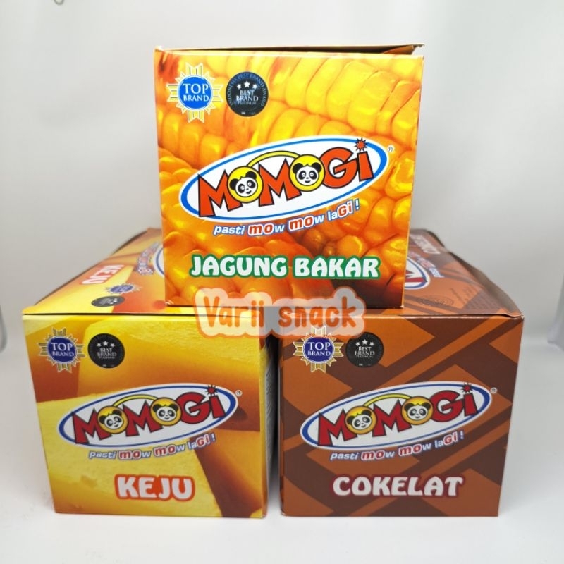 

Momogi Jagung Bakar / Coklat / Keju 500 1 Box 20 pcs