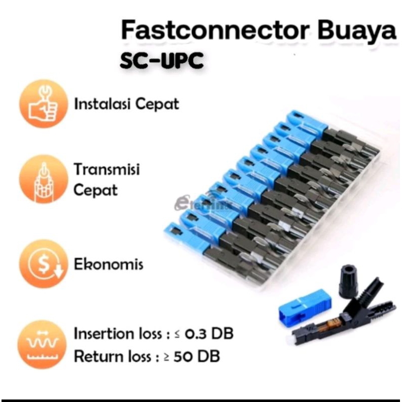 konektor fiber optik dengen model SC