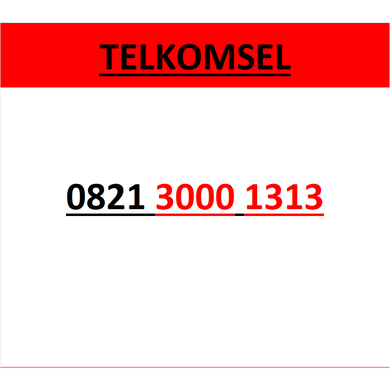 Nomor cantik simpati telkomsel seri abab 1313 murah lengkap w1600