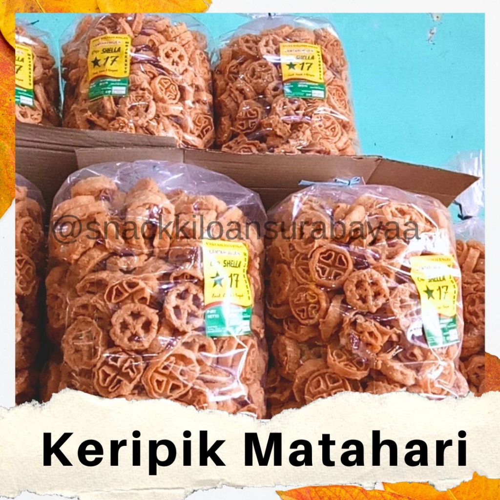 

Keripik Matahari 1 BALL ( 2 KG )/ Kripik Matari / Snack Kiloan Murah/ Mak e dor