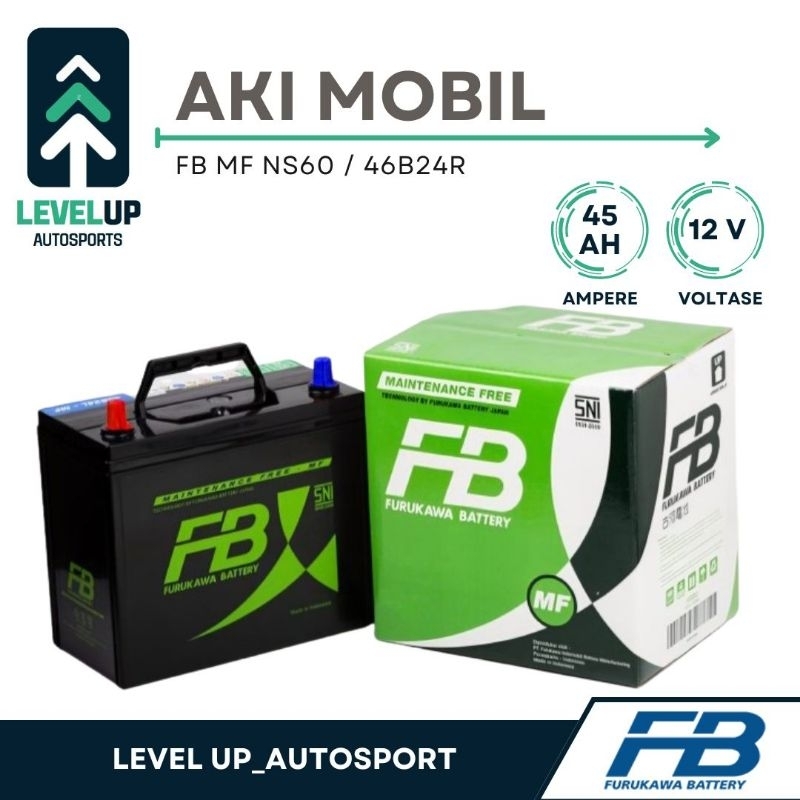 Aki Mobil FB MF NS60 / 46B24R Aki Kering