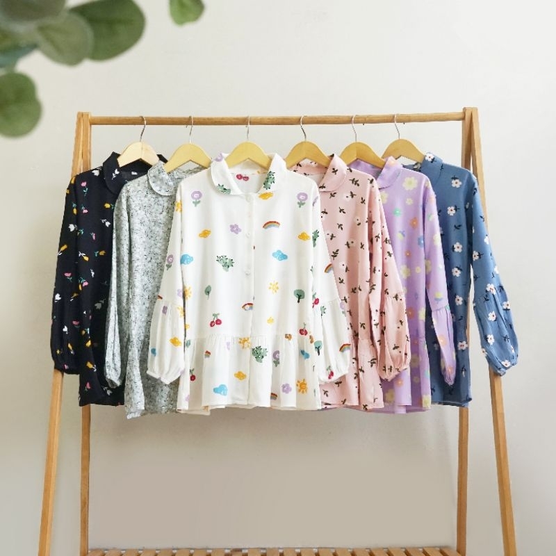 TUNIK PEPLUM 7-12 Tahun ~ Tunik Anak Perempuan Rayon Umur 7-12 Tahun