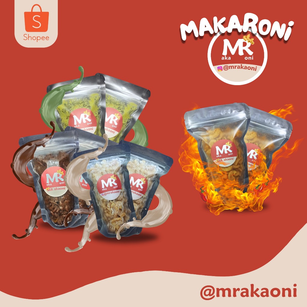 

Makaroni Varian Rasa Coklat Manis Pedas - Mrakaoni Official Store