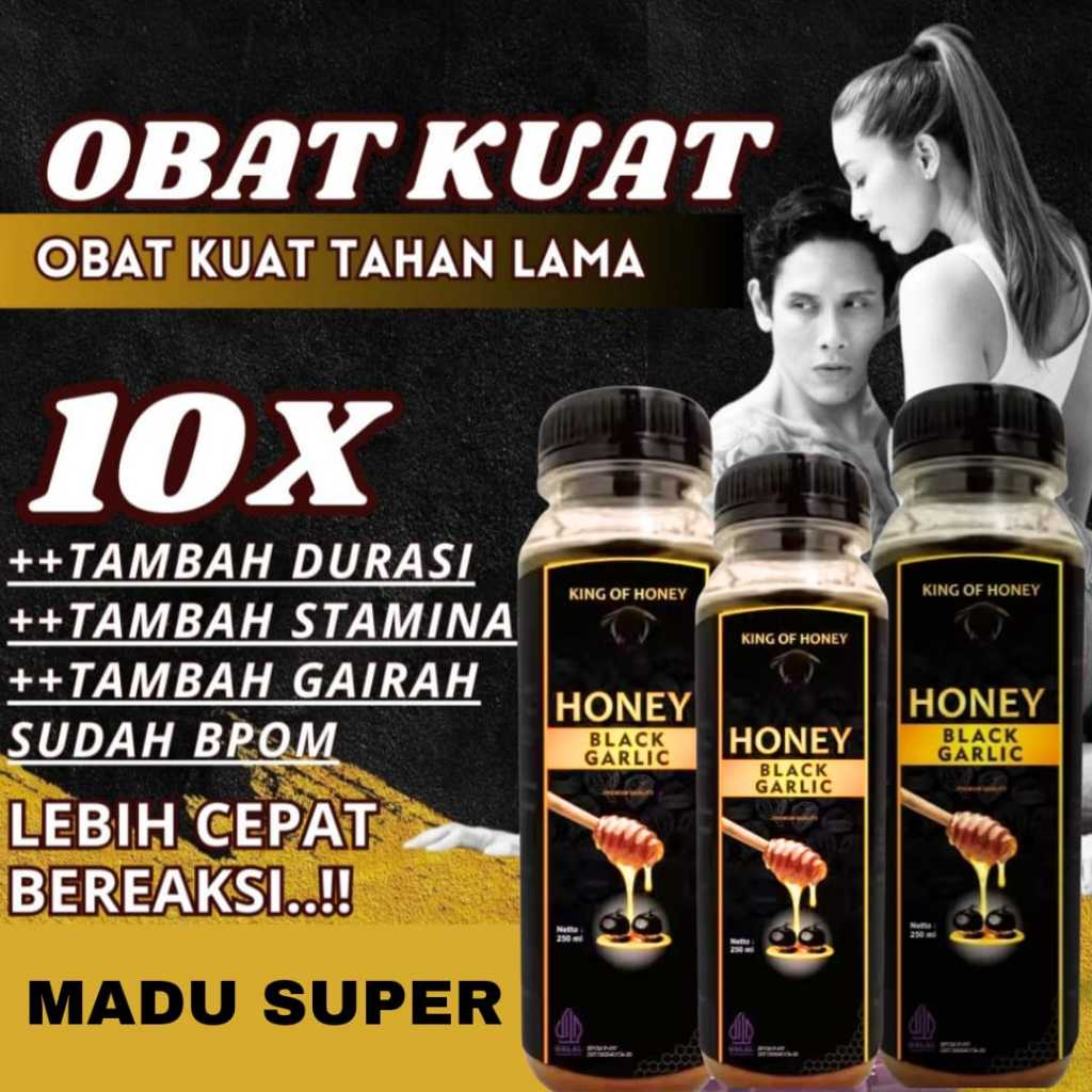 

Alamme Black Garlic Honey Madu Bawang Hitam Tunggal Lanang Premium 500ml.