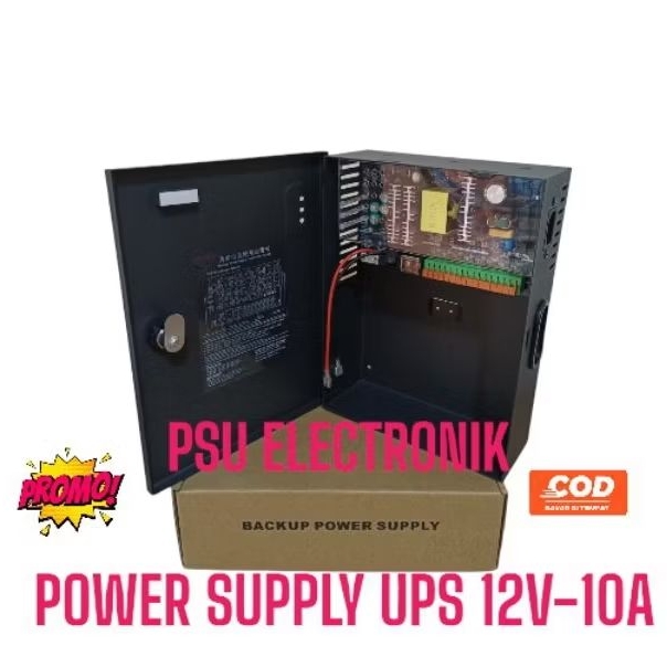 Power Supply UPS Box 12V 10A 8 Channel / UPS Box  12 volt 10 amper 8ch