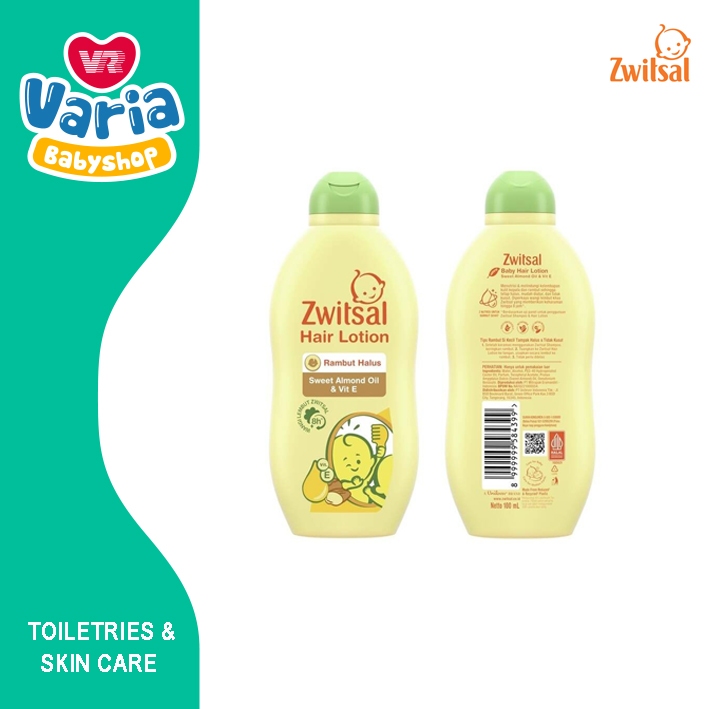 Zwitsal Hair Lotion Sweet Almond Oil & Vit E / Minyak Rambut Bayi / Hair Cologne | ZWITSAL BABY