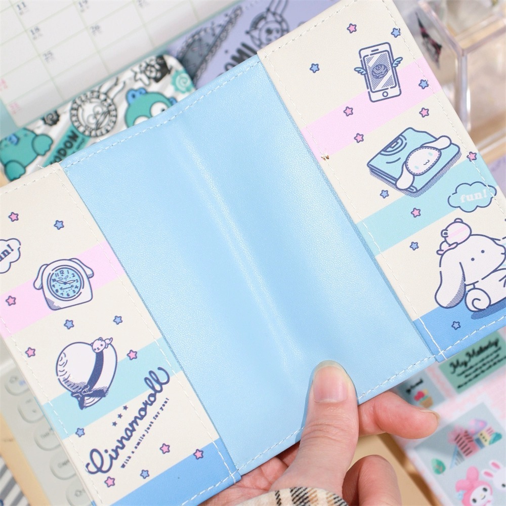 RJ8 Passport Case Pasport Cover Karakter My Melody Cinnamoroll Little Twin Star Shinchan Kuromi