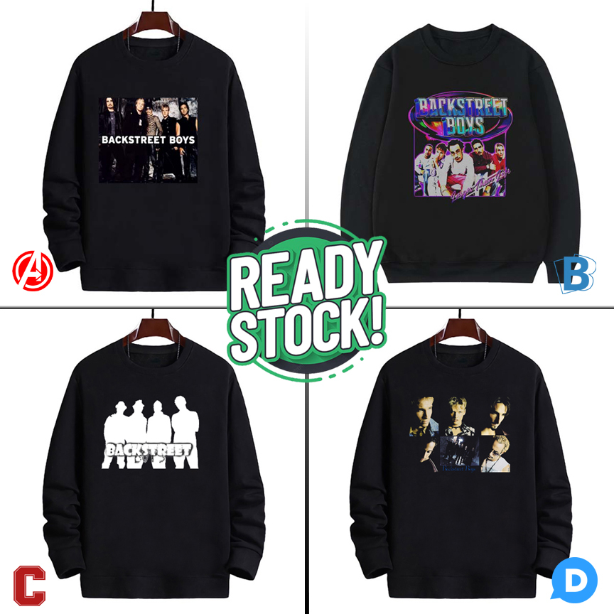 Sweater Backstreet Boys Crewneck Bahan Cotton Fleece | Size M L XL XXL | READY STOCK LANGSUNG ORDER 