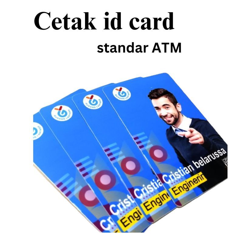 

Cetak Id card Laminasi DOFF Bahan Pvc, PERSS OVEN kartu member MINIMAL CTK 10pcs