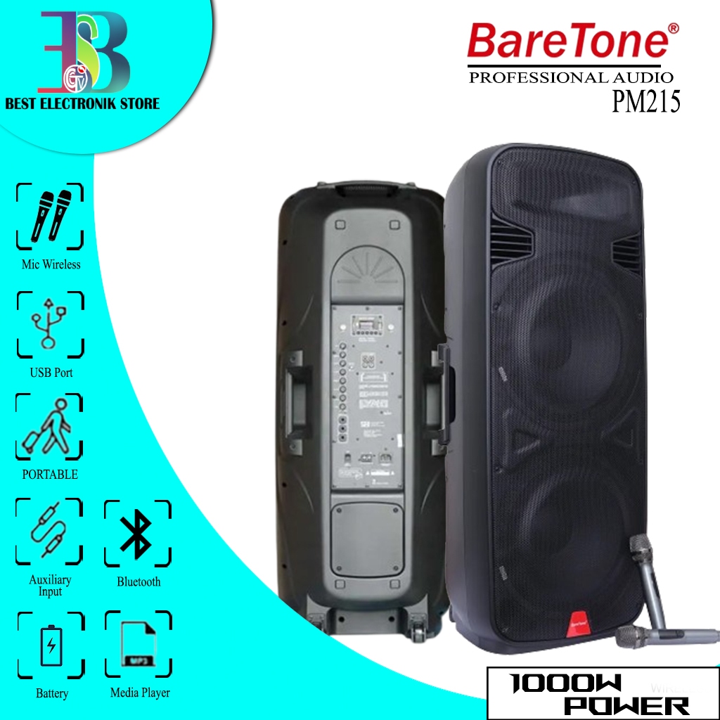 BARETONE PM215 [ Speaker Portable Baretone ]