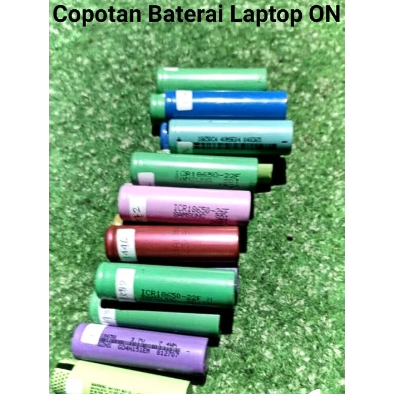 BATERAI 18650 Copotan Laptop Kompatibel buat MIC / KIPAS MINI / SENTER Police Swat Army / Senter Kep