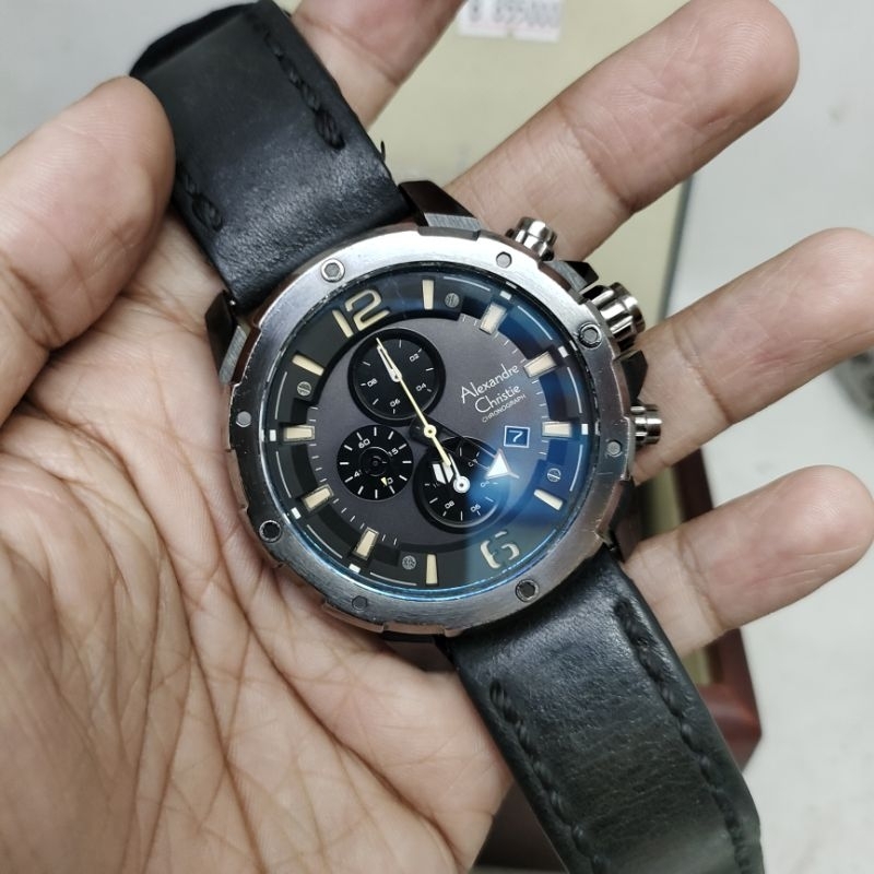 Alexandre Christie second cowo tipe 6410MC Abu Hitam