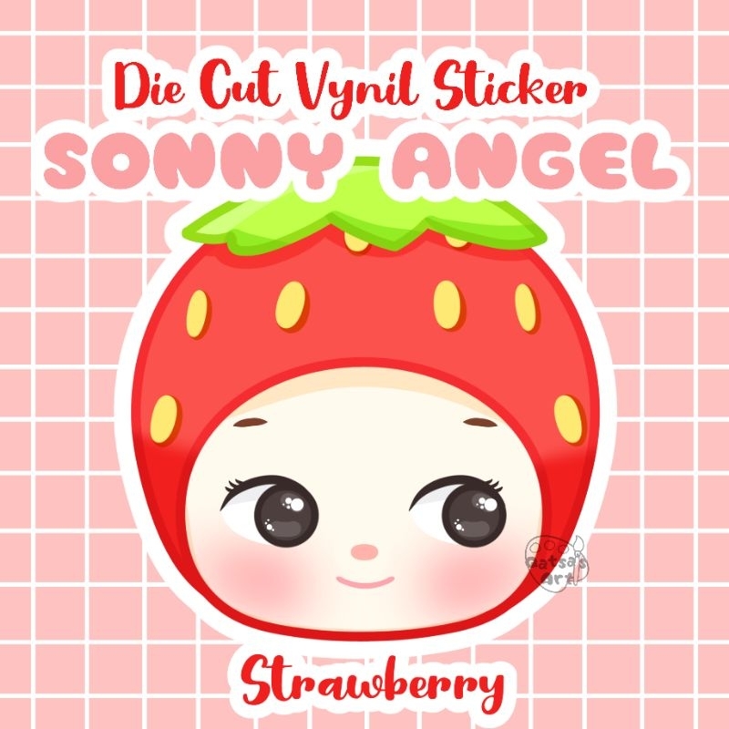 

|| Die Cut Vynil Sticker || SONNY ANGEL || Strawberry from Fruit Series ||