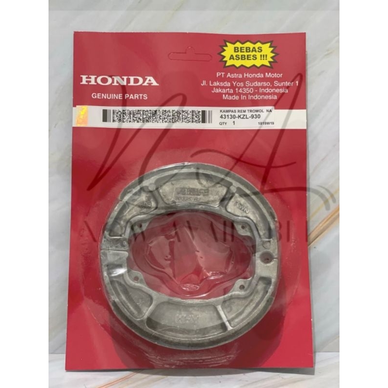 Kampas Rem Tromol Belakang Vario 110, Beat Karbu, Vario 125, Beat Fi Esp