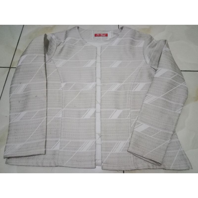 blazer tunik  wanita tangan panjang
