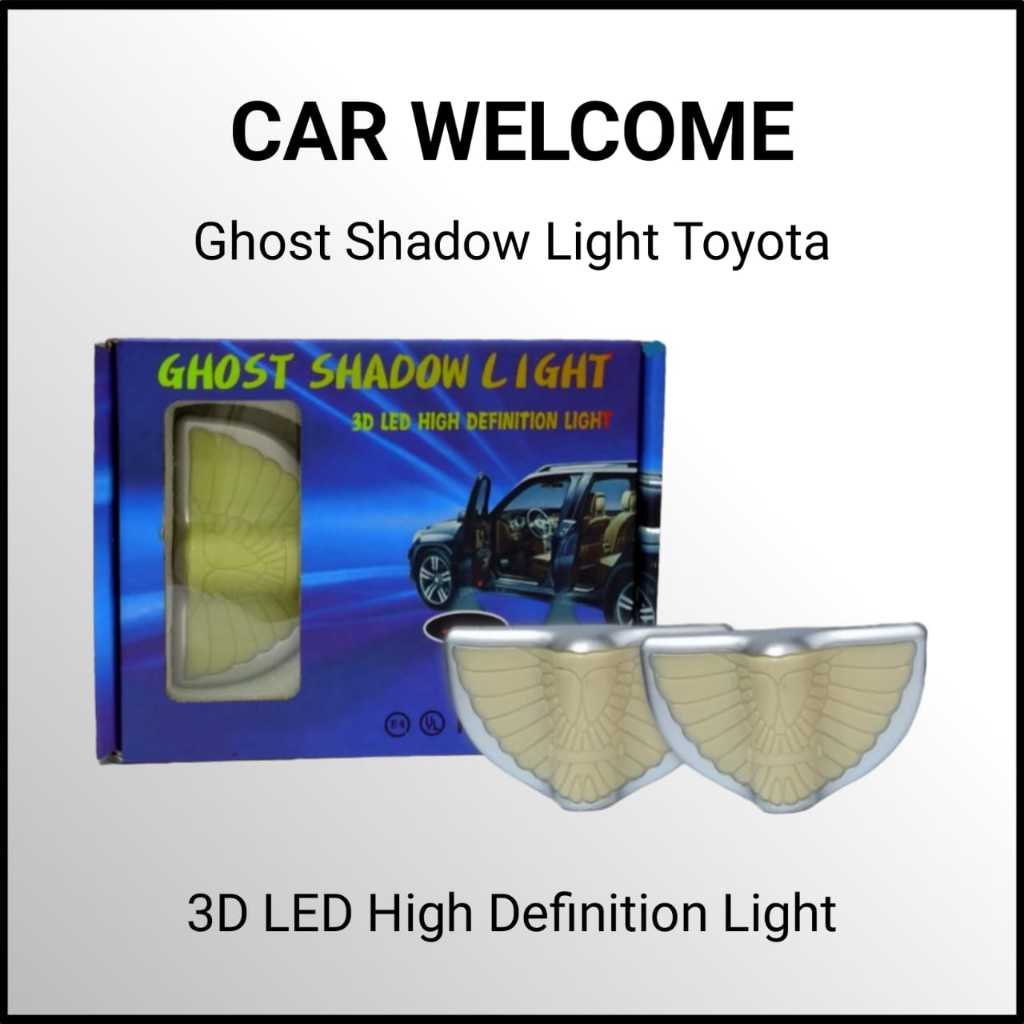 Lampu LED Logo Pintu Mobil TOYOTA / Car Welcome Logo