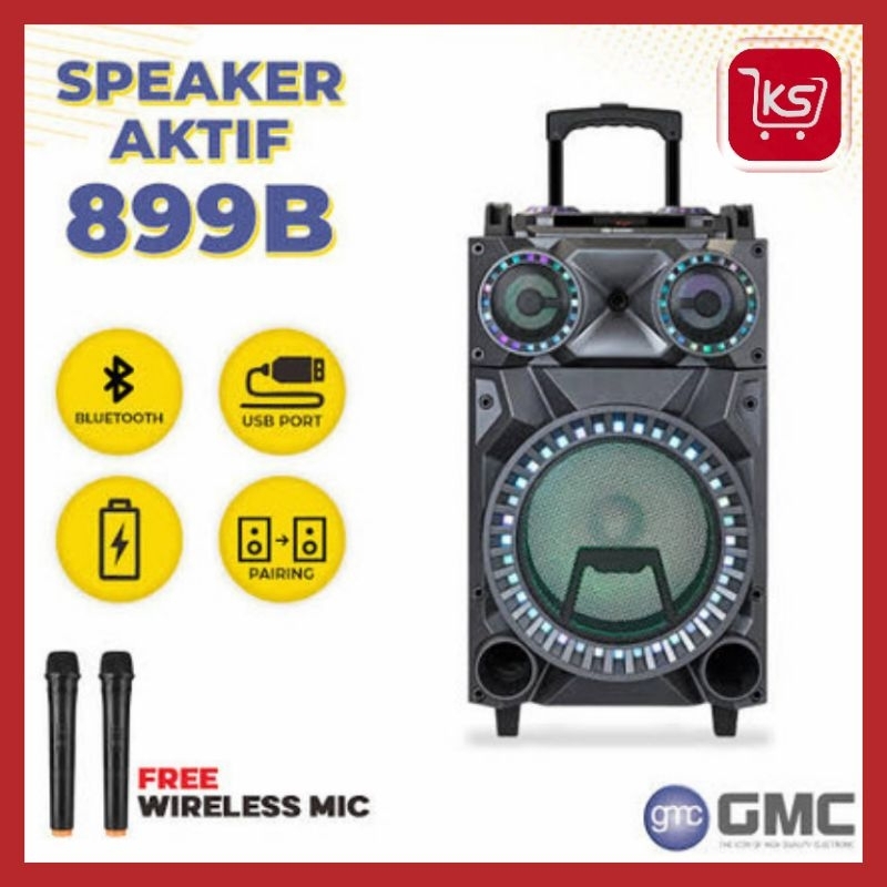 SPEAKER GMC 899B | 1 MIC WIRELEESS