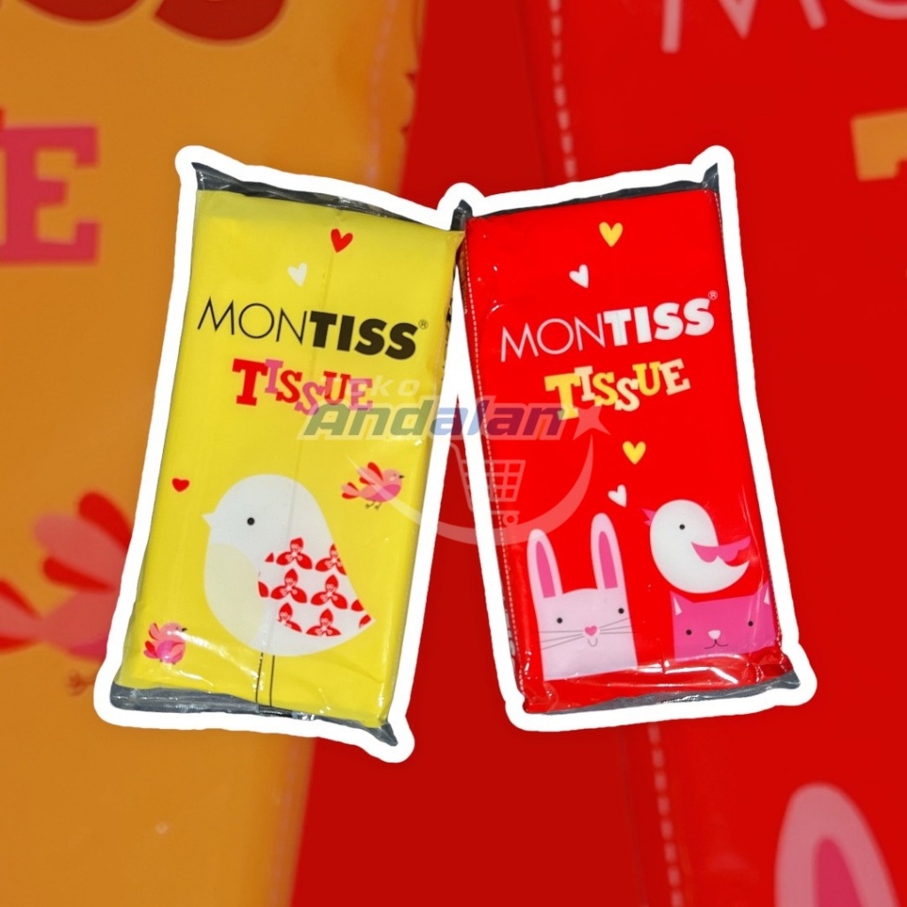 Tisu Montiss Tisu Pocket Untuk Travel isi 50 Sheet Facial Tissue Halus dan Lembut di Wajah