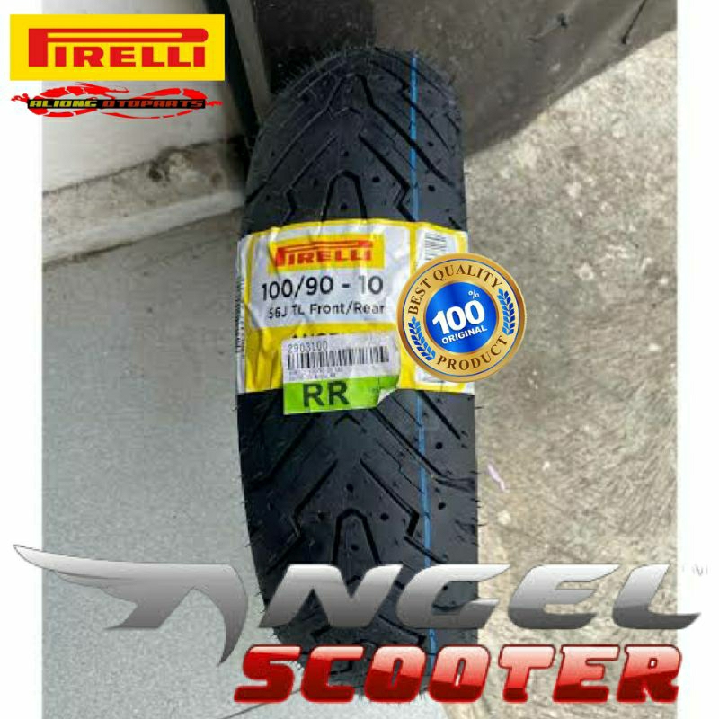 Ban Motor Pirelli Angel Scooter 100/90 R10 untuk Vespa Classic