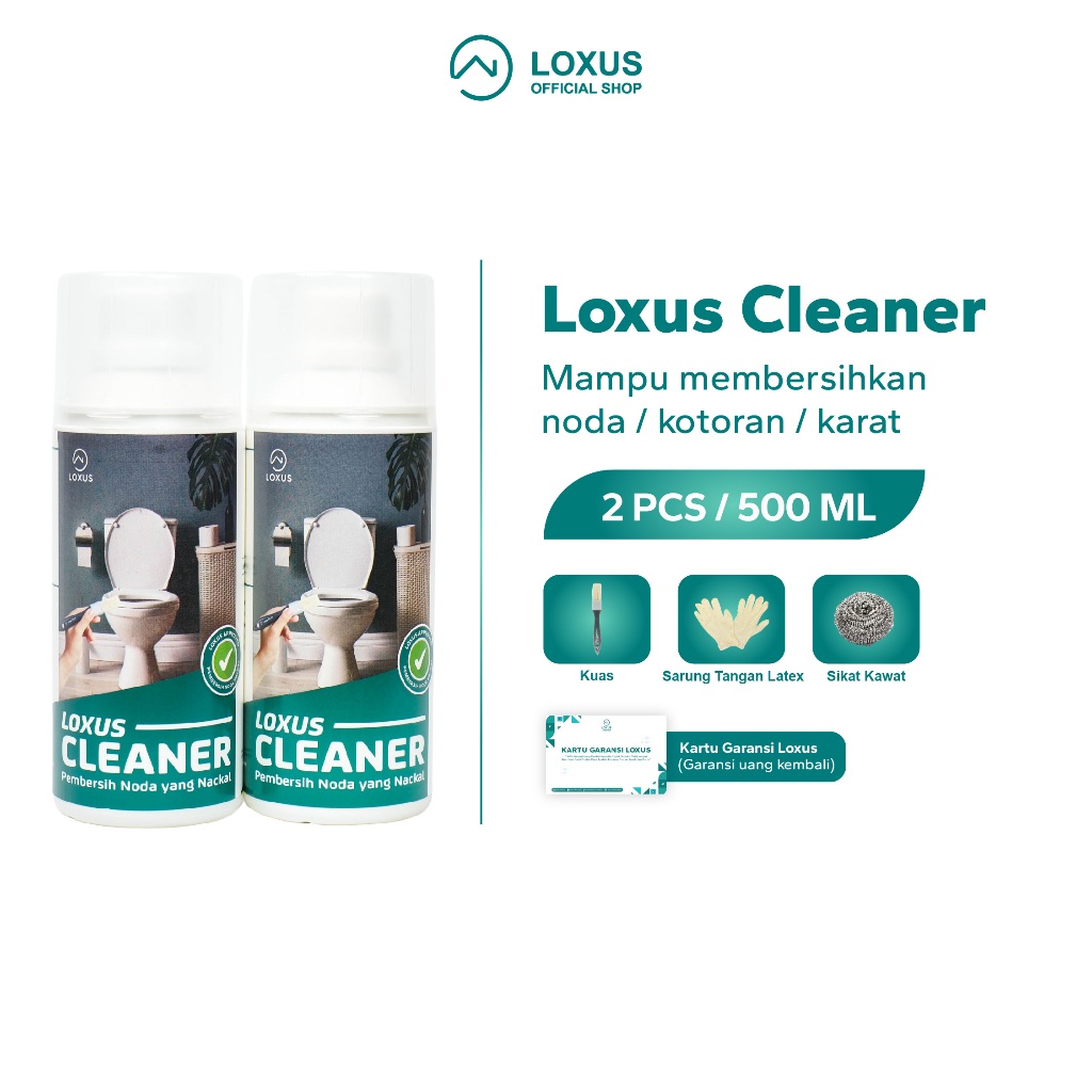 Loxus Cleaner 2pcs  Pembersih Kerak Kamar Mandi Stainless Shower Kran