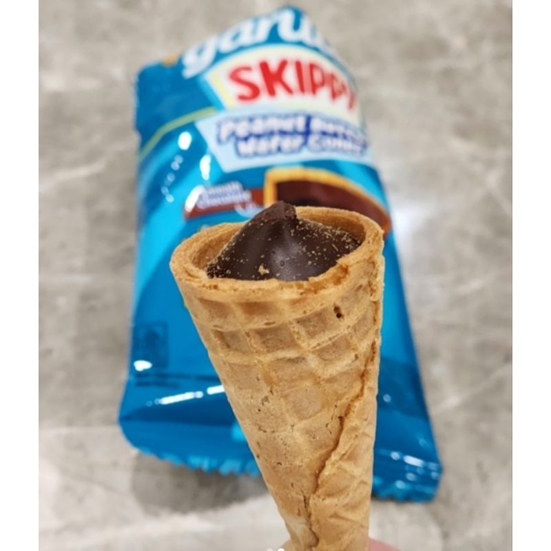 

SKIPPY Garuda Wafer Cones Selai Kacang 45gram Isi 3pcs