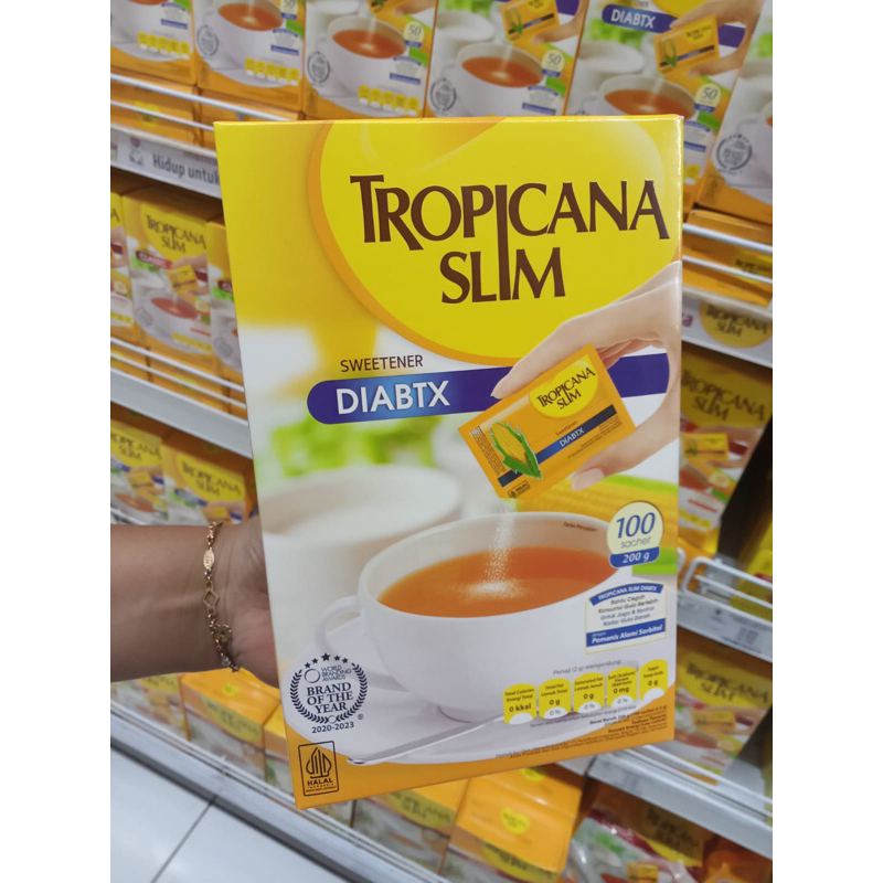 

tropicana slim diabtx 100 sachet - pemanis alami untuk diabetasi dan diet