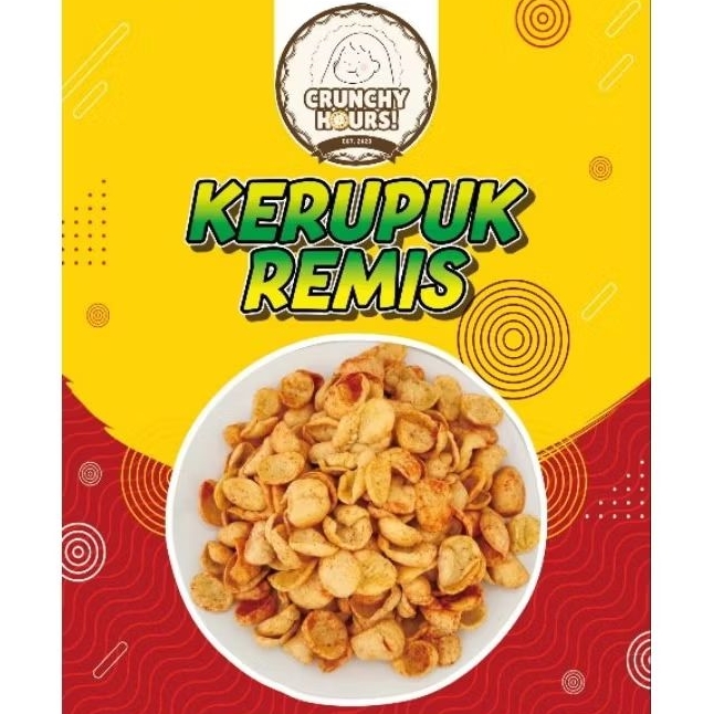 

KERUPUK REMIS 80 gr | KERUPUK UDANG REBON 80 gr