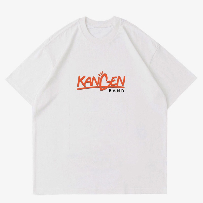 KAOS DEWASA BAJU KANGEN BAND LOGO | T-SHIRT WHITE BLACK BAJU VINTAGE | KAOS STREETWEAR | KAOS DISTRO