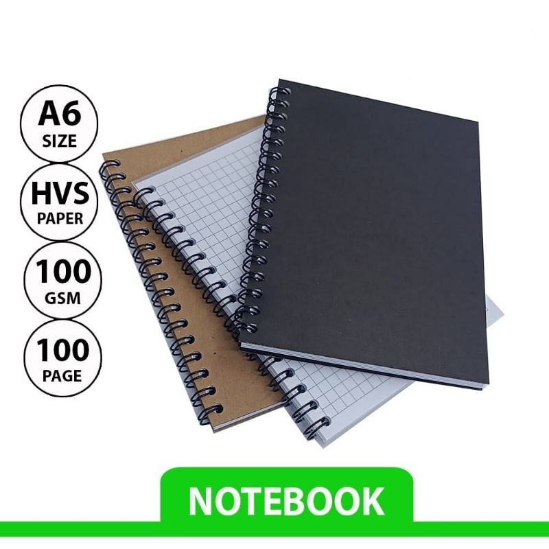 

NOTEBOOK A6 /JURNAL HVS GRID/KOTAK2#DOTTED/TITIK2 #BLANK/POLOS