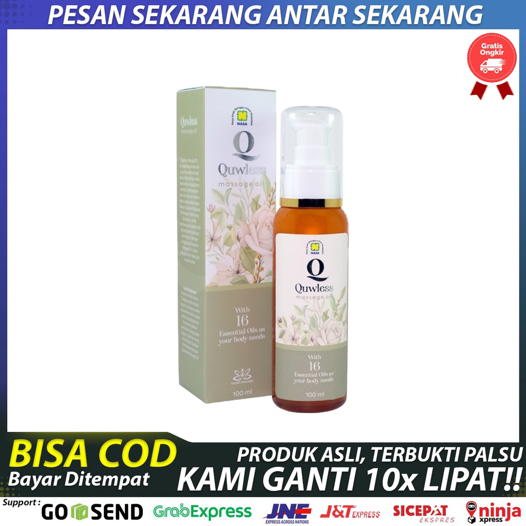 Qulmigo | Quwless Massage Oil NASA | Minyak Pijat 100ml