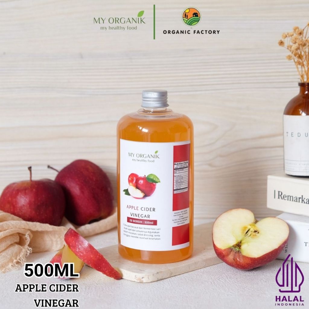 

My Organik Cuka Apel 500ml With Mother Apple Cider Vinegar Asli Tanpa Campuran Organic Original