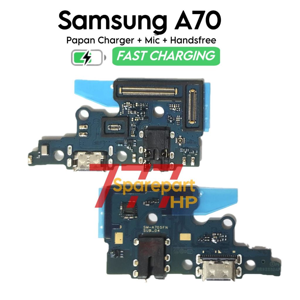 Papan Konektor PCB Charger Mic + Handsfree Samsung Galaxy A70 / SM-A705F / SM-A705FN / SM-A705GM / S