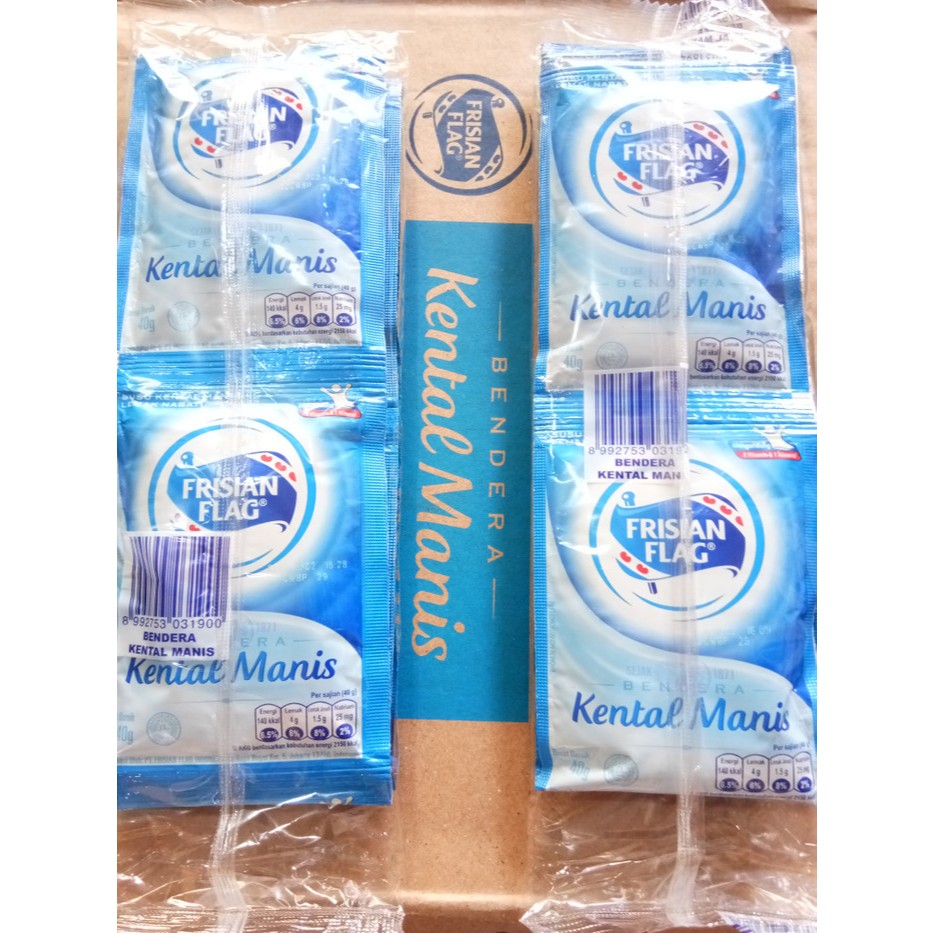 

SUSU PUTIH Frisian Flag Kental Manis 6 Sachet x 40 gr
