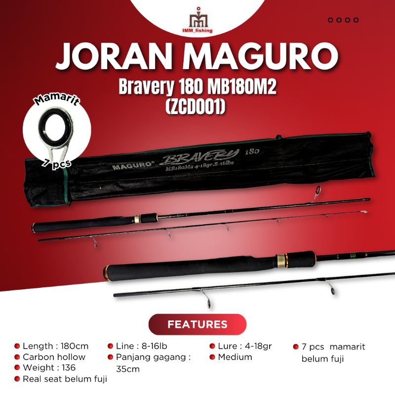 JORAN MAGURO BRAVERY | Tongkat Pancing | Fishing Rod | Spinning