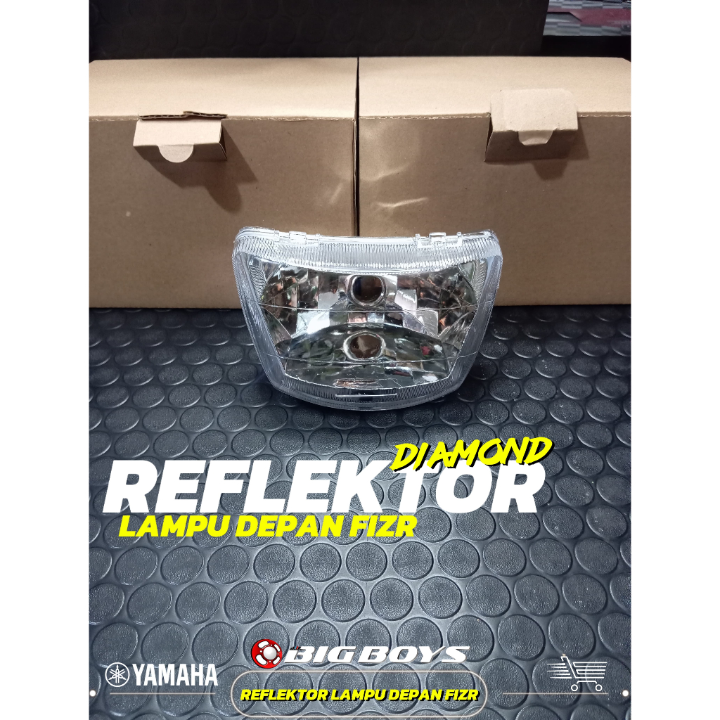 REFLEKTOR LAMPU DEPAN YAMAHA FIZR DIAMOND SET / LAMPU DEPAN SET REFLEKTOR FIZR