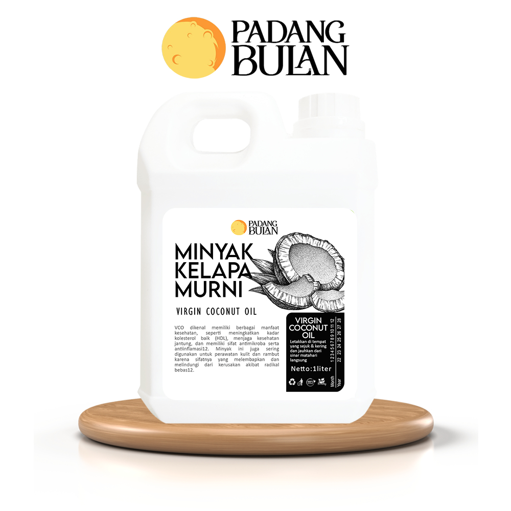 

Virgin Coconut Oil 1 Liter Premium Pure VCO Minyak Kelapa Murni - Padangbulan