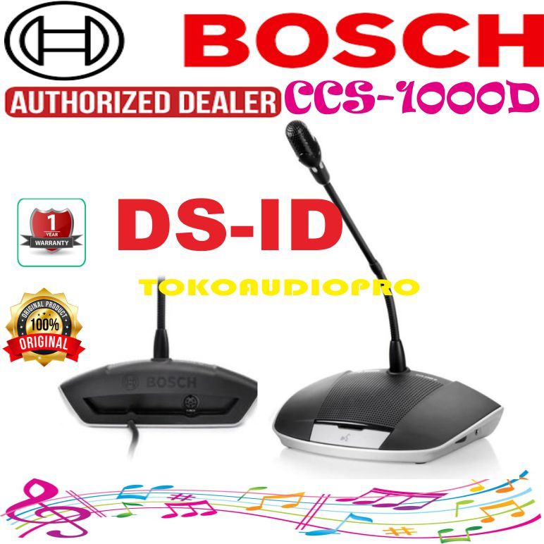 Bosch CCS1000D Delegate Unit CCS-DS-ID Mic Conference System Bosch CCS1000 Anggota