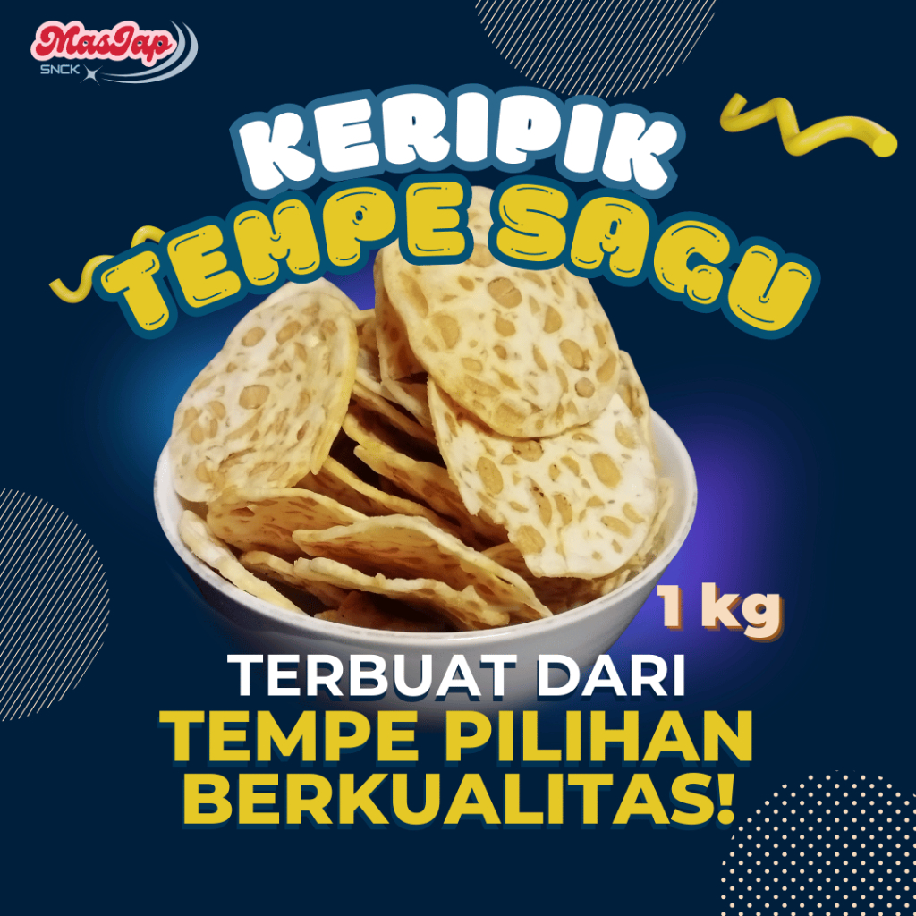 

CEMILAN KERIPIK TEMPE SAGU GURIH NIKMAT CRISPY - 1 KG -55RB