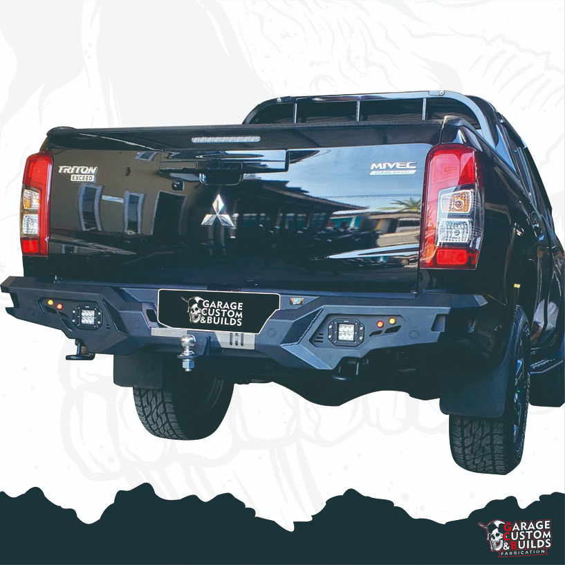 Bumper Belakang Mitsubishi Triton Rear Bumper Strada Triton Towing Bemper