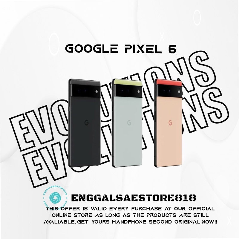 ［Sinyal Permanen］GOOGLE PIXEL 6/6PRO SECOND ORIGINAL GOOGLE PIXEL 6 Pro BEKAS 5G / RAM 8GB INTERNAL 