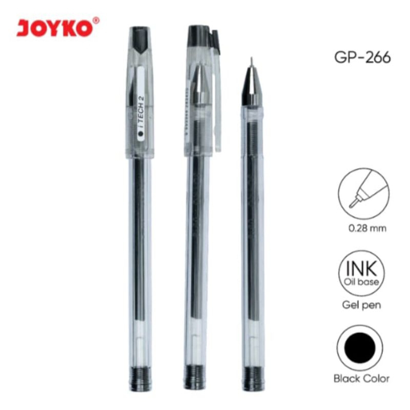 

Pulpen gel joyko GP-266 i Tech 2 0,28mm/pen gel