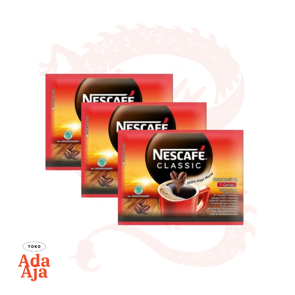 

Nescafe Classic Sachet 2gr / 1 pack isi 60 sachet