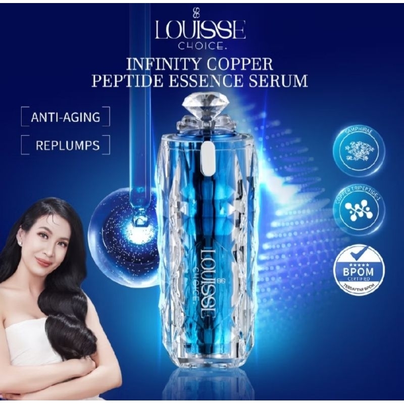 LOUISSE CHOICE INFINITY COPPER PEPTIDE ESSENCE SERUM 30ML, SERUM COPPER PEPTIDE