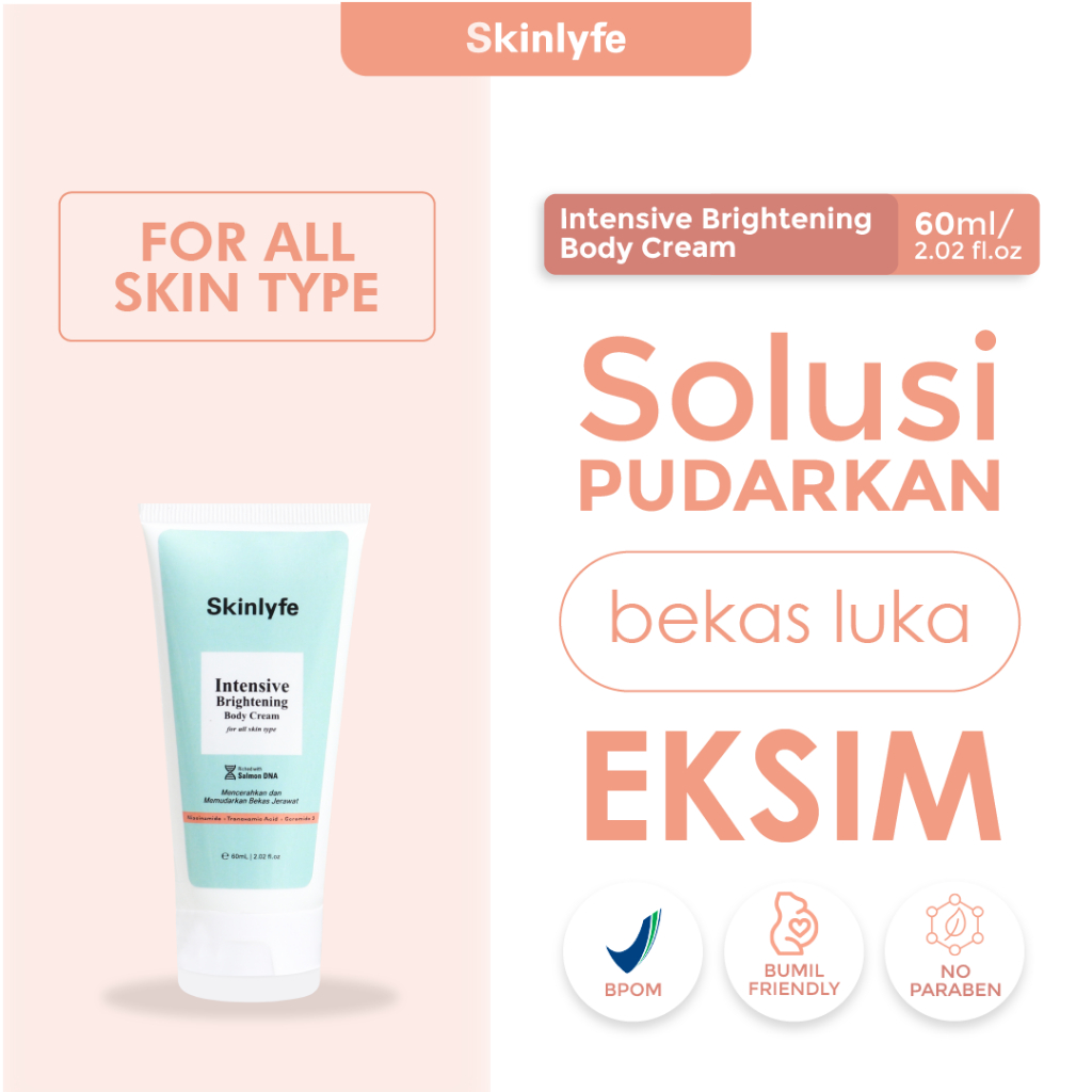 Skinlyfe Penghilang Bekas Luka Salep Bekas Luka Koreng Pencerah Badan Penghilang Strechmark BPOM