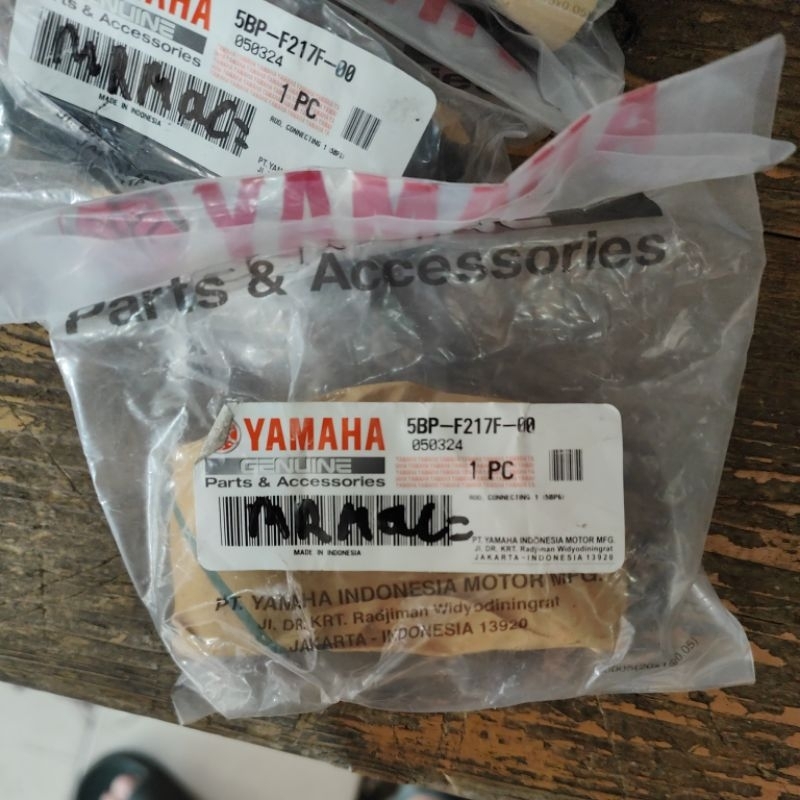 rod connecting (kacamata shock belakang) scorpio ori yamaha