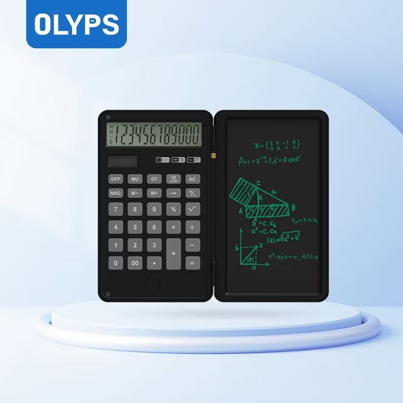 

Kalkulator Foldable Scientific Calculator 12-Digit with Erasable LCD Writing Pad OLYPS